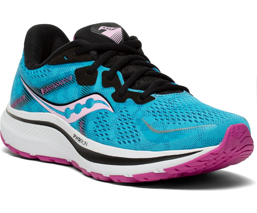 Women's Saucony Omni 20 Running Shoes Blue / Black | Singapore 179VRWD